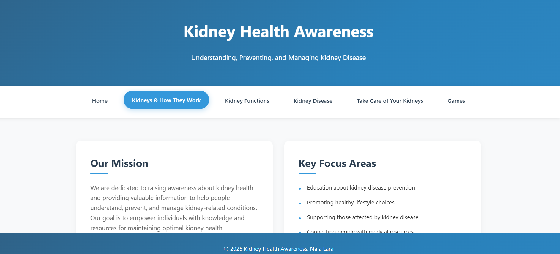 Kidney Website